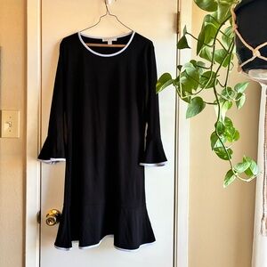 Michael Kors Black Dress with White Accents